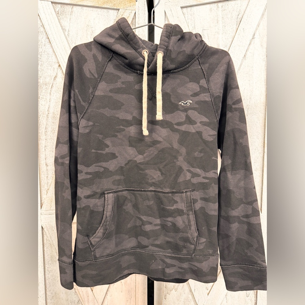 Hollister Black Camouflage Hoodie